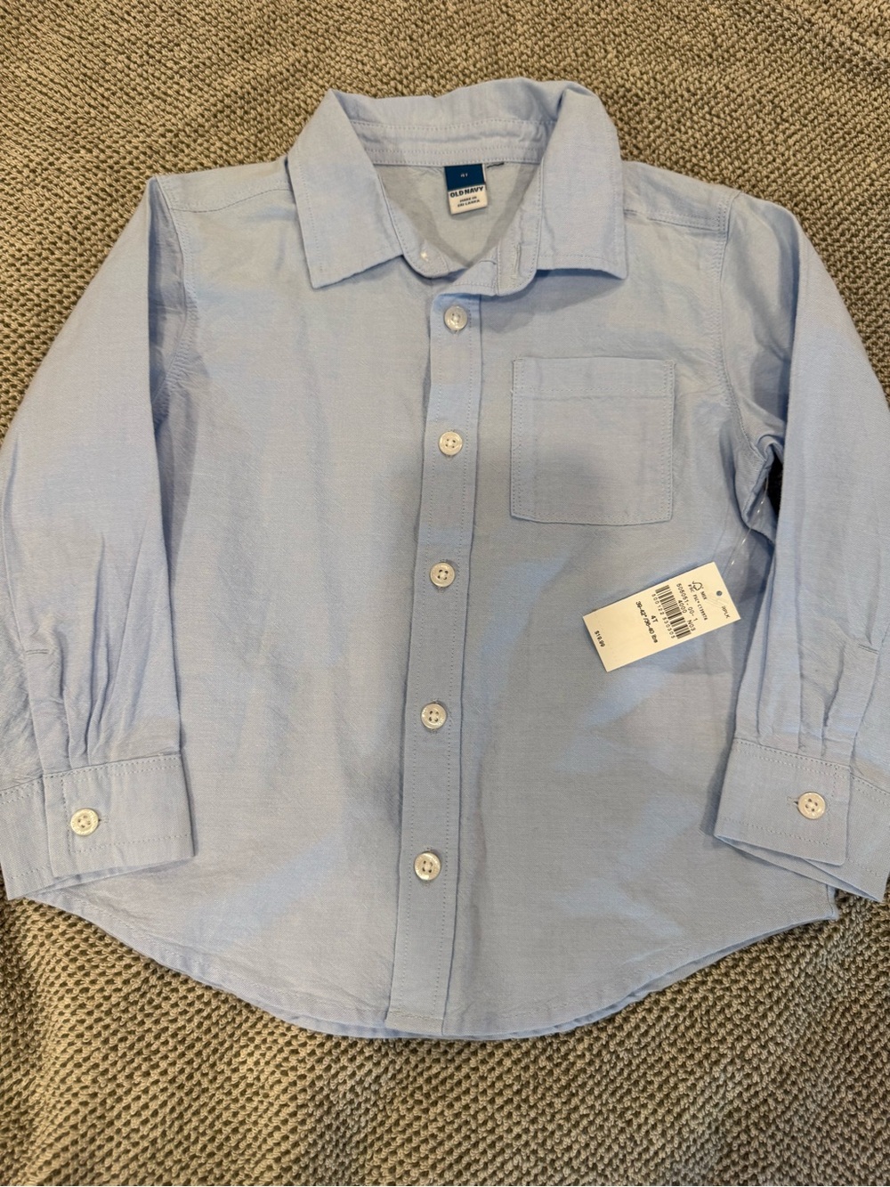 Light Blue Button-Down Shirt for Kids